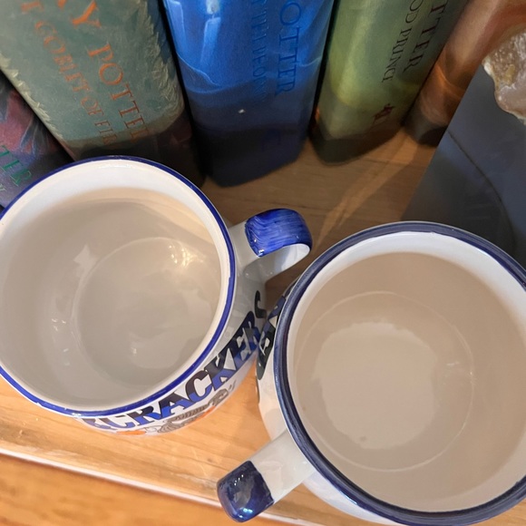 Vintage Set Of Two Soup and Crackers Soup Oversized Mugs Bowls - Picture 4 of 6